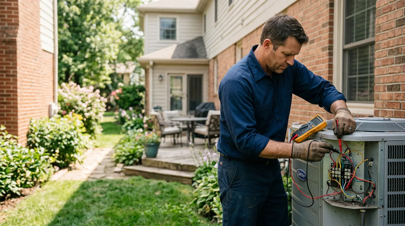 HVAC technician working near Newtown, VA
